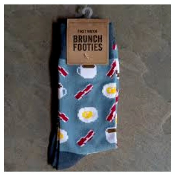 Breakfast Byte Eggs Bacon Coffee Brunch Lovers Socks - Picture 4 of 4